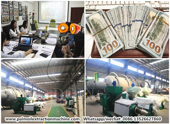 Nigerian clients visited Doing Group and placed an order of 1 set of palm oil processing machine