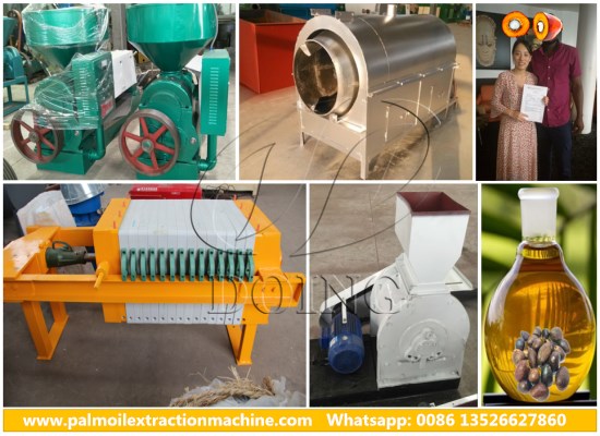 500kg/h palm kernel oil extraction line is ordered by Nigerian customer