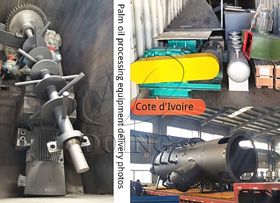5TPH palm oil production line purchased by Ivorian customer was officially delivered!